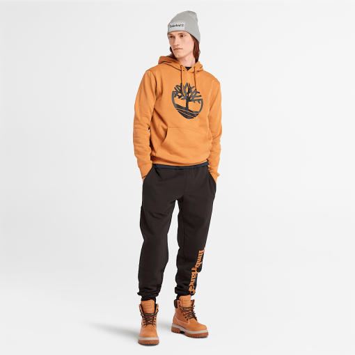 Timberland Men Clothing-Mens Kennebec River Tree Logo Hoodie- TB0A2BJHP57-timberland boots near me - Image 2