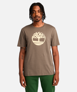 Timberland Men Clothing-Mens Kennebec River Tree Logo Short Sleeve T-Shirt- TB0A2C2RBK0-timberland loafers