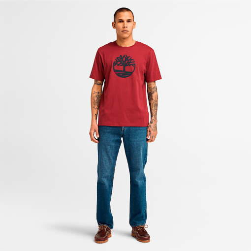 Timberland Men Clothing-Mens Kennebec River Tree Logo Short Sleeve T-Shirt- TB0A2C2R600-timberland near me - Image 2