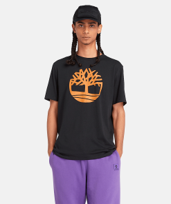 Timberland Men Clothing-Mens Kennebec River Tree Logo T-Shirt- TB0A2C2RP56-timberland loafers