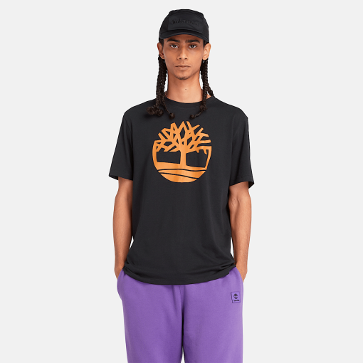 Timberland Men Clothing-Mens Kennebec River Tree Logo T-Shirt- TB0A2C2RP56-timbs