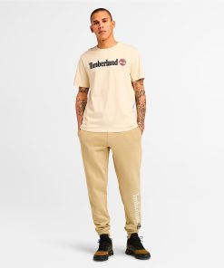 Timberland Men Clothing-Mens Linear Logo Short Sleeve T-Shirt- TB0A5UPQEFL-timberland store 2