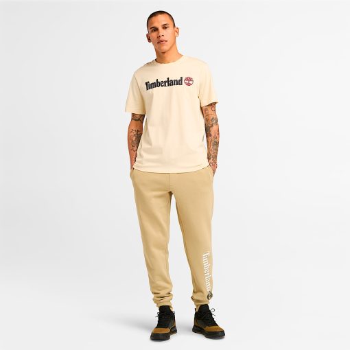 Timberland Men Clothing-Mens Linear Logo Short Sleeve T-Shirt- TB0A5UPQEFL-timberland store - Image 2