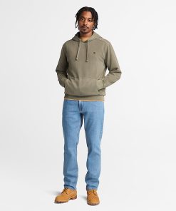 Timberland Men Clothing-Mens Merrymack River Garment Dye Hoodie- TB0A5U9KA58-timberland outlet 2