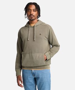 Timberland Men Clothing-Mens Merrymack River Garment Dye Hoodie- TB0A5U9KA58-timberland outlet