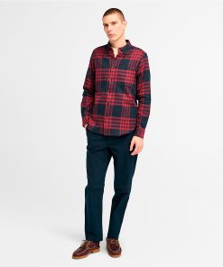 Timberland Men Clothing-Mens Midweight Flannel Check Shirt- TB0A6V4XB68-black timberland 2