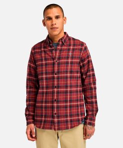 Timberland Men Clothing-Mens Midweight Flannel Check Shirt- TB0A6V4AEFF-black timberland