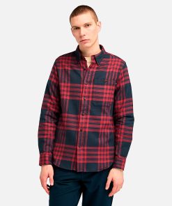 Timberland Men Clothing-Mens Midweight Flannel Check Shirt- TB0A6V4XB68-timberland store