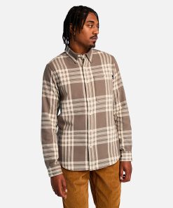 Timberland Men Clothing-Mens Midweight Flannel Check Shirt- TB0A6V4XBK2-timberlands