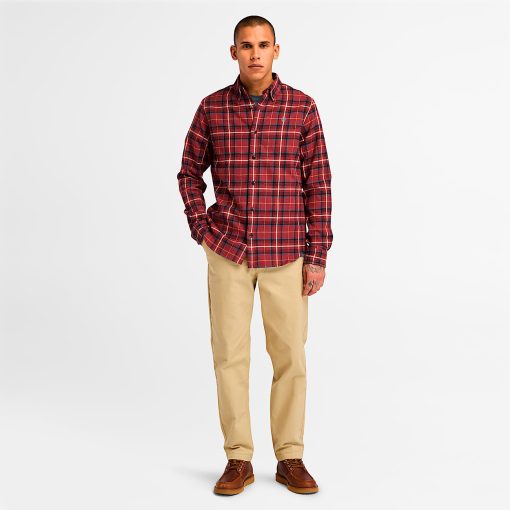 Timberland Men Clothing-Mens Midweight Flannel Check Shirt- TB0A6V4AEFF-timberland outlet - Image 2