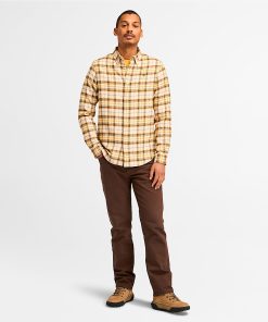 Timberland Men Clothing-Mens Midweight Flannel Check Shirt- TB0A6V4AEHI-tims shoes 2