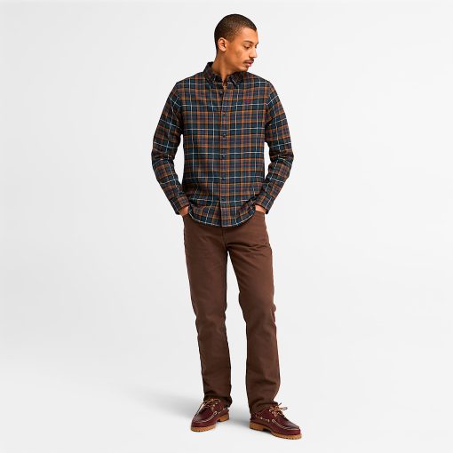 Timberland Men Clothing-Mens Midweight Flannel Check Shirt- TB0A6V4AB68-timberland outlet - Image 2