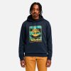 Timberland Men Clothing-Mens Stack Logo Colored Long Sleeve Tee- TB0A5VBBP47-timberland loafers 4