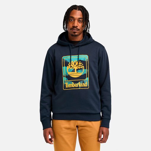 Timberland Gift Guide Holiday Exclusives-Mens Outdoor Graphic Brushback Hoodie- TB0A6W9T433-timberland store