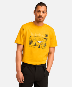 Timberland Men Clothing-Mens Outdoor Inspired Camping Graphic T-Shirt- TB0A62Q3EFM-timberlands