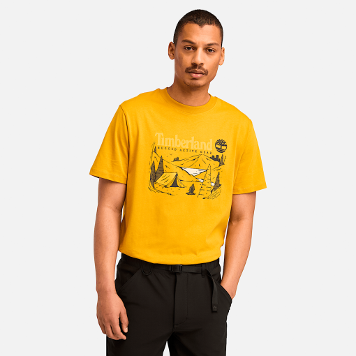 Timberland Men Clothing-Mens Outdoor Inspired Camping Graphic T-Shirt- TB0A62Q3EFM-timberlands