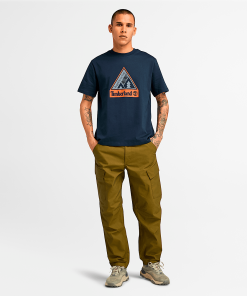 Timberland Men Clothing-Mens Outdoor Inspired Front Graphic T-Shirt- TB0A62QQ433-timberland boots on sale 2