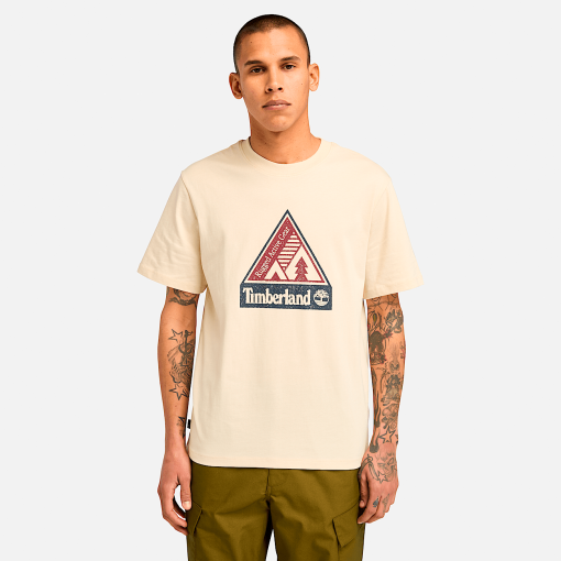 Timberland Men Clothing-Mens Outdoor Inspired Front Graphic T-Shirt- TB0A62QQEFL-timberland store