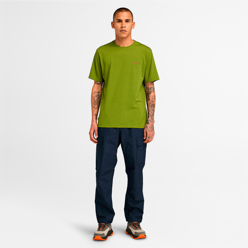 Timberland Men Clothing-Mens Polartec® Fleece Quick-Dry Short Sleeve T-Shirt- TB0A5SEPEMG-timberland boots near me - Image 2