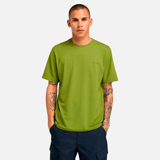 Timberland Men Clothing-Mens Polartec® Fleece Quick-Dry Short Sleeve T-Shirt- TB0A5SEPEMG-timberland store