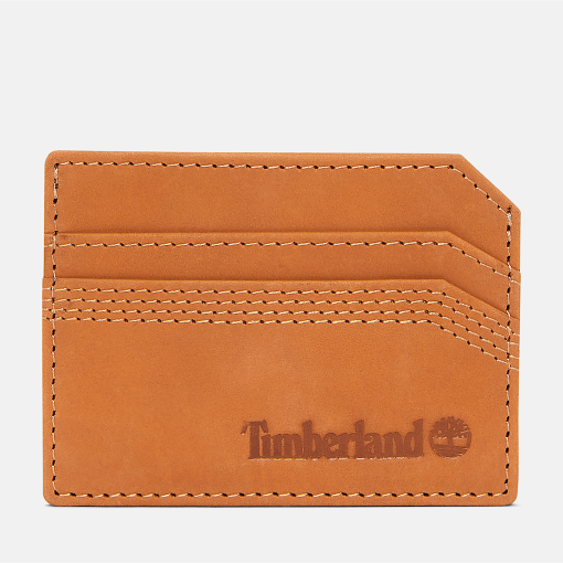 Timberland Men Accessories-Mens Quad Stitch Nubuck Card Case- TB0A2MPB231-timberland boots near me