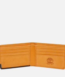 Timberland Men Accessories-Mens Red Bank Two-Tone Billfold Wallet- TB0A2MSK231-timberland store near me 2