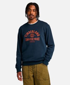 Timberland Men Clothing-Mens Seasonal Logo Graphic Crew Neck Shirt- TB0A6VHE433-timberland loafers