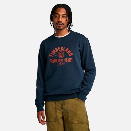 Timberland Men Clothing-Mens Seasonal Logo Graphic Crew Neck Shirt- TB0A6VHE433-timberland loafers