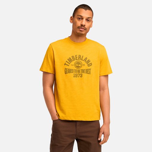 Timberland Men Clothing-Mens Seasonal Logo Graphic Short Sleeve T-Shirt- TB0A6VMJEFM-timberlands