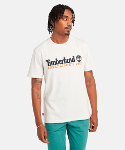 Timberland Men Clothing-Mens Short Sleeve Embroidery Logo T-Shirt- TB0A6SE1DB7-timberland outlet