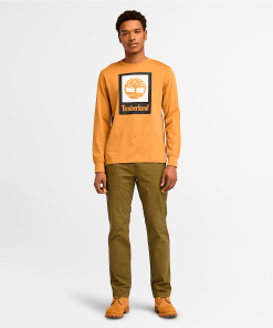 Timberland Men Clothing-Mens Stack Logo Colored Long Sleeve Tee- TB0A5VBBP47-timbs 2