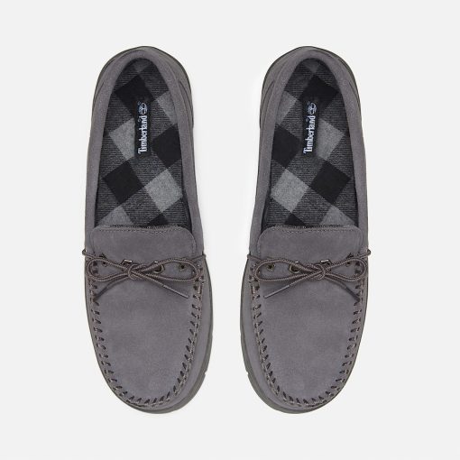 Timberland Footwear Men's Stony Ledge Flannel-Lined Moc Slipper-Mens Stony Ledge Flannel-Lined Moc Slipper- TB0A2Q7A036-black timberland - Image 2