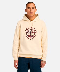 Timberland Men Clothing-Mens Timberland® Heritage Plaid Logo Hoodie- TB0A6VGTEFL-timberland pro