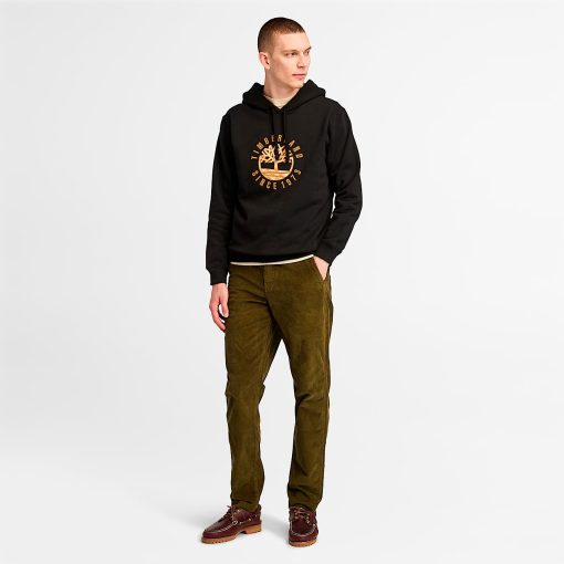 Timberland Men Clothing-Mens Timberland® Heritage Plaid Logo Hoodie- TB0A6VGT001-timberland loafers - Image 2