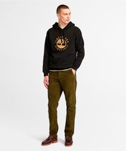 Timberland Men Clothing-Mens Timberland® Heritage Plaid Logo Hoodie- TB0A6VGT001-timberland boots on sale 2