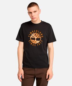 Timberland Men Clothing-Mens Timberland® Heritage Plaid Logo T-Shirt- TB0A6VNT001-timberland sale