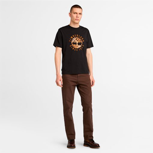 Timberland Men Clothing-Mens Timberland® Heritage Plaid Logo T-Shirt- TB0A6VNT001-timberland sale - Image 2