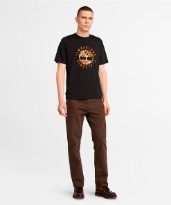 Timberland Men Clothing-Mens Timberland® Heritage Plaid Logo T-Shirt- TB0A6VNT001-tims shoes 2