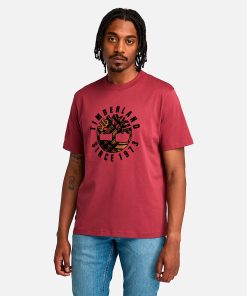 Timberland Men Clothing-Mens Timberland® Heritage Plaid Logo T-Shirt- TB0A6VNT600-timberland store