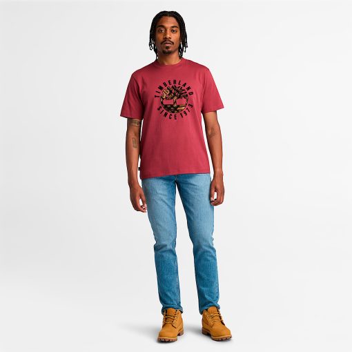 Timberland Men Clothing-Mens Timberland® Heritage Plaid Logo T-Shirt- TB0A6VNT600-timberland store - Image 2