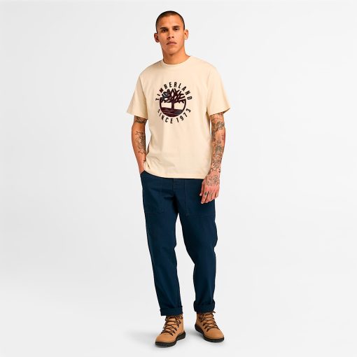 Timberland Men Clothing-Mens Timberland® Heritage Plaid Logo T-Shirt- TB0A6VNTEFL-timberland store near me - Image 2