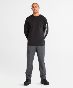 Timberland Timberland PRO® Clothing-Mens Timberland PRO® Core Logo Long-Sleeve T-Shirt- TB0A6ESB001-tims shoes 2