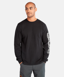 Timberland Timberland PRO® Clothing-Mens Timberland PRO® Core Logo Long-Sleeve T-Shirt- TB0A6ESB001-tims shoes