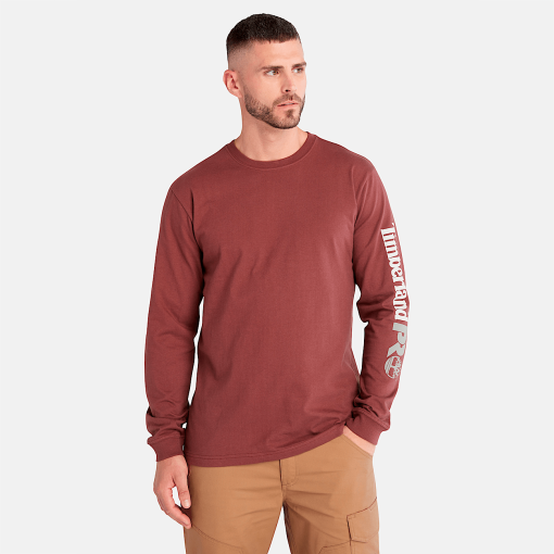 Timberland Timberland PRO® Clothing-Mens Timberland PRO® Core Logo Long-Sleeve T-Shirt- TB0A6ESB644-timberland store near me