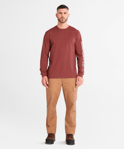 Timberland Timberland PRO® Clothing-Mens Timberland PRO® Core Logo Long-Sleeve T-Shirt- TB0A6ESB644-timberland store near me 2