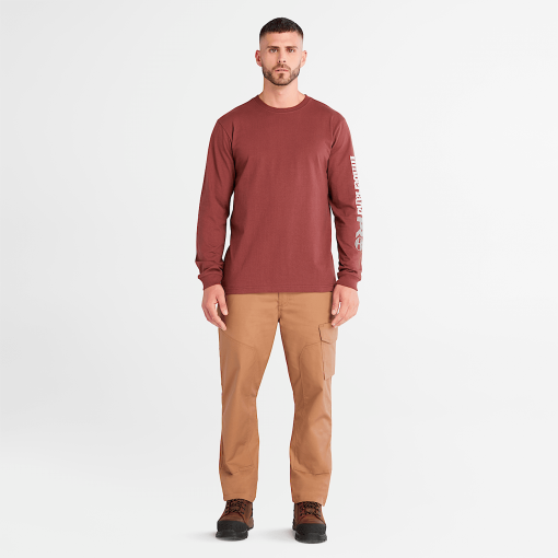 Timberland Timberland PRO® Clothing-Mens Timberland PRO® Core Logo Long-Sleeve T-Shirt- TB0A6ESB644-timberland store near me - Image 2