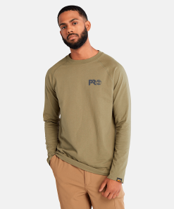 Timberland Timberland PRO® Clothing-Mens Timberland PRO® Core Reflective Logo Long-Sleeve T-Shirt- TB0A64QD360-timberland store near me