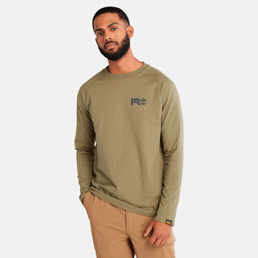 Timberland Timberland PRO® Clothing-Mens Timberland PRO® Core Reflective Logo Long-Sleeve T-Shirt- TB0A64QD360-timberland store near me