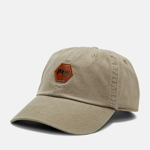 Timberland Timberland PRO® Clothing-Mens Timberland PRO® Faux-Leather Logo Low-Profile Cap- TB0A55RM360-timberland pro