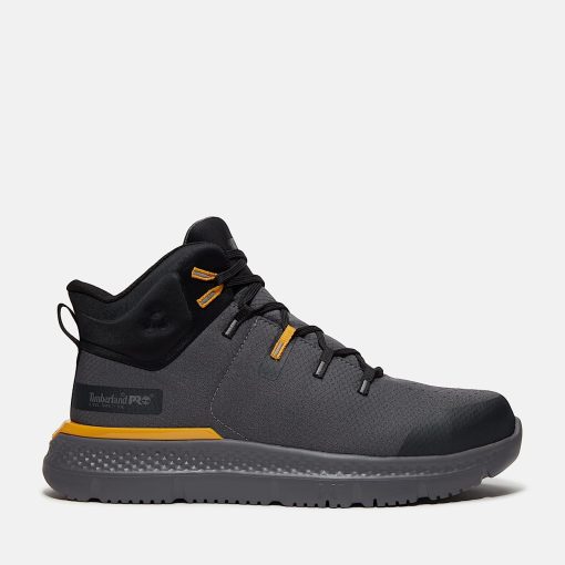 Timberland Timberland PRO® Men's Footwear-Mens Timberland PRO® Intercept Mid Steel Toe Work Sneaker- TB0A67R7EOS-timberland store near me